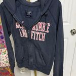 Abercrombie & Fitch Dark Blue Hoodie with Pink Accents Photo 0