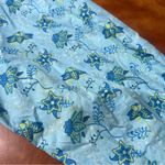 Marmot Hooded Raincoat blue yellow white floral vented size medium Photo 11