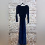 Baltic Born  Esmerelda Long Sleeve Velvet Wrap Maxi Dress in Blue Size XL NEW Photo 6