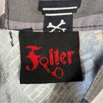 Halloween Haunted Houses Graves Cats Bats Skull Print 100% Cotton Mini Skirt XL Gray Photo 4