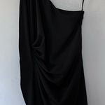 ASOS  One Shoulder Cocktail Party Open Back Mini Dress Black Small Medium 6 Photo 0