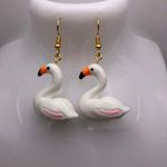 Flamingo Swan Earrings Photo 0