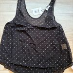 Revolve Rumored Old Fashion Classic Dot Tank Top Feminine Sheer Polka Dot Photo 1