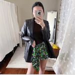ZARA Floral Print Mini Skirt Photo 3