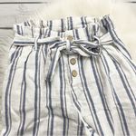 Hot Kiss  Striped Paper Bag Pants Photo 1