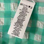 Vitamin A  Seersucker Green and White Check Swim Bottom XS Photo 5