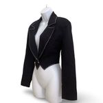 Vintage Sia Bellini Bolero Jacket Black Size 6 Photo 1