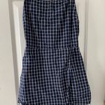 quiet storm navy blue plaid romper  Photo 0