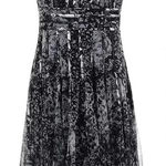 JS Collections  Black Fit and Flare Tulle Corset Dress Size 8 Photo 0