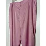 Pretty Little Thing  Light Pink Satin Extreme Flare Tailored Pants Size Large Photo 6