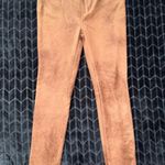 We The Free Brown Faux Suede Skinny Pants Distressed Look Size 27 NWT Photo 0