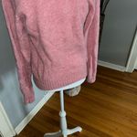 Susan Bristol Pink Women's Sweater with Patterned Collar Photo 7