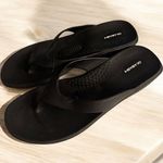 Okabashi Womens L Large Black Aspire Med Wedge Sandals Flip Flops Made in USA Size 10 Photo 0