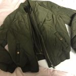 Romeo + Juliet Couture Army Green Bomber Jacket Photo 0