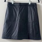 Abercrombie & Fitch  Faux Black Leather Mini Skirt Photo 0