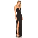 Amanda Uprichard  Cherri Gown in Black XSmall New Womens Long Maxi Dress Photo 2