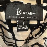 Byer California  black and white abstract print sheath dress size 3 Photo 4