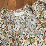 The Great 100% silk hyacinth puff sleeve midi maxi dress floral cottagecore 0 Green Size XS Photo 2