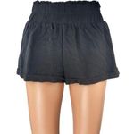 Princess Polly Women's Black Pull On Smocked High Waisted Mini Shorts Size 2 Photo 0