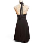 Iz Byer Byer California Black Halter Dress Ruched Bust A-Line Cocktail Party Size S Photo 2
