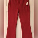 Free People We The Free In My Feelings Red Wine Cropped Slim Flare Jeans Small Photo 4