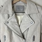 BLANK NYC  Women's Cream Suede Geninue Leather Biker Moto Jacket Photo 3