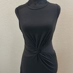 Elegant Black Sleeveless Dress with stomach cut out Size M Photo 3