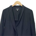 Eileen Fisher Blazer Black Crepe One Button Classic Jacket Women’s Size Medium Photo 4