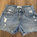 RSQ Blue Jean Shorts High-Waisted Distressed π 100% COTTON. Photo 0