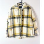 ALLSAINTS  Fenix Check Jacket in Ecru White & Mustard size 10 Photo 2
