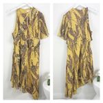Keepsake Light Up Dress Golden Wildflower Floral Asymmetrical Midi Size XL Photo 1