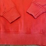Aerie  Terry Toweling Oversized Crew Sweatshirt Orange Mind in the MNTS SMALL ‘22 Photo 2