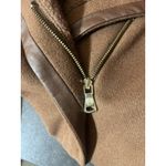 Vince Camuto Asymmetrical Wool Blend Pea Coat Sz. Small Brown Belt Winter Zipper Photo 4