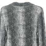 Adrienne Vittadini  Button Down Snake Print Top Size L Photo 6