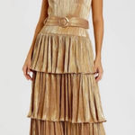 Mac Duggal 27062 Tea-Length Metallic Party
Dress NWT Photo 0