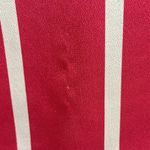 Investments  Pink White Striped Satin Long Sleeve Split Neck Blouse Womens Medium Photo 10