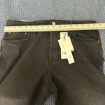 ZARA The Dreed Flare Jeans Button Fly Black Slim Fit High Rise Crop Raw Hem 12 Photo 10