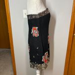 French Connection  Strapless Mini Dress Sequin beaded Embellished Party Black‎ 8 Photo 3