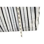 Habitat  Clothes to Live In Weekend Terry Top S White Stripe 1/4 Zip Sweatshirt Photo 9