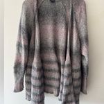 Torrid Women's Pink Purple Gray Stripe Ombre Long Sleeve Open Cardigan Sweater Photo 1