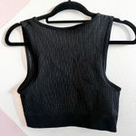Offline By Aerie Recharge Sports Bra‎ Least Support Black Ribbed Medium Photo 1