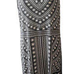 Banana Republic  Black and White Sheath‎ Tribal Geometric Print Dress Medium Photo 0