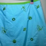 Lilly Pulitzer Vintage Skirt 8 White Label Hula Monkey Pink Green Skort Photo 1