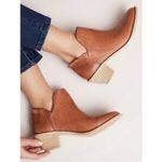 Kelsi Dagger  Kenmar Tan Leather Ankle Booties Western Women's Size 10 Photo 1