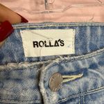 ROLLA’S Original Straight Light Wash High Rise Distressed Cropped Jeans. Size 30 Blue Photo 4