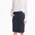 J.Crew - Adorable Houndstooth Wool Zip Up Asymmetrical Skirt - Brand new condition! Photo 0