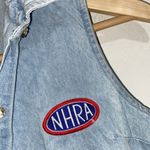 NHRA racing shirt drag racing‎ vintage 90’s sleeveless small button down Blue Photo 1
