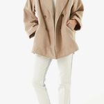 Free People Hannah Super Soft Double Breasted Menswear Pea Coat Blazer Jacket L Photo 4