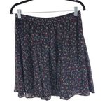 Old Navy  Skirt A Line Pull On Flowy Floral Navy Blue Red S Photo 0