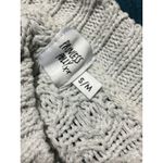 Princess Polly Cable Knit Sweater Distressed Hem Oversized Gray S/M (234) Photo 9